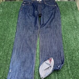 VTG PJ Mark Jeans Mens 39x36" Indigo Blue Selvedge‎ Red Line Wide Leg Baggy Y2K